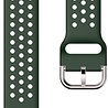 Strap-it® Strap-it Samsung Galaxy Watch 3 - 41mm siliconen bandje met gaatjes (legergroen) Strap-it® Strap-it Samsung Galaxy Watch 3 - 41mm siliconen bandje met gaatjes (legergroen)