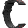 Strap-it® Strap-it Samsung Galaxy Watch 4 40mm sport gesp band (zwart/rood) Strap-it® Strap-it Samsung Galaxy Watch 4 40mm sport gesp band (zwart/rood)