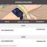 Strap-it® Strap-it Samsung Galaxy Watch 3 41mm siliconen / leren bandje (bruin) Strap-it® Strap-it Samsung Galaxy Watch 3 41mm siliconen / leren bandje (bruin)