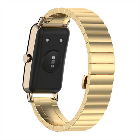Strap-it® Strap-it Huawei Watch Fit Mini metalen bandje (goud)