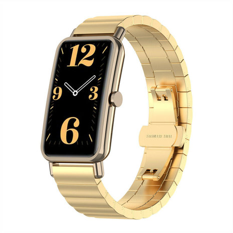 Strap-it® Strap-it Huawei Watch Fit Mini metalen bandje (goud)