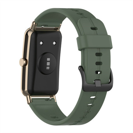Strap-it® Strap-it Huawei Watch Fit Mini siliconen bandje (groen)