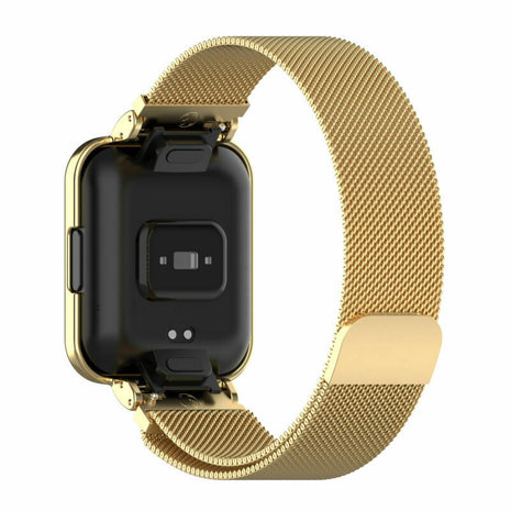 Strap-it® Strap-it Redmi Watch 2 Lite Milanese band (goud)