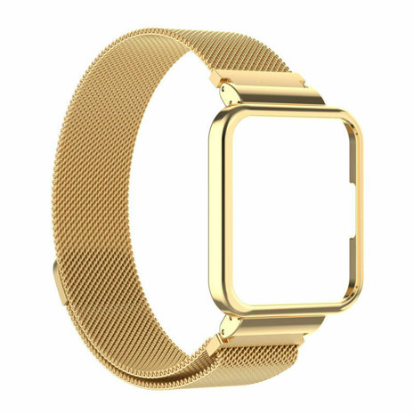 Strap-it® Strap-it Redmi Watch 2 Lite Milanese band (goud)