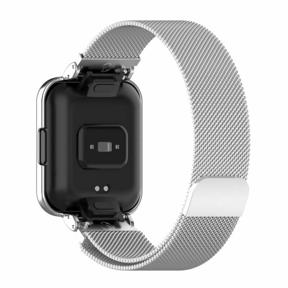 Strap-it® Strap-it Redmi Watch 2 Lite Milanese band (zilver) Strap-it® Strap-it Redmi Watch 2 Lite Milanese band (zilver)