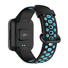 Strap-it® Strap-it Redmi Watch 2 (Lite) sport bandje (zwart/blauw) Strap-it® Strap-it Redmi Watch 2 (Lite) sport bandje (zwart/blauw)