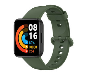 Strap-it® Redmi Watch 2 (Lite) siliconen bandje (groen)