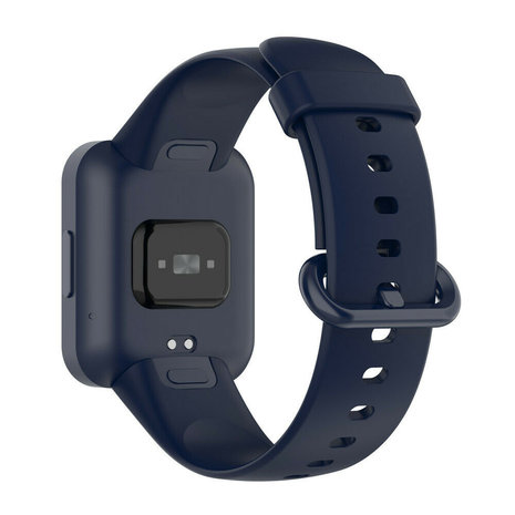 Strap-it® Strap-it Redmi Watch 2 (Lite) siliconen bandje (donkerblauw)