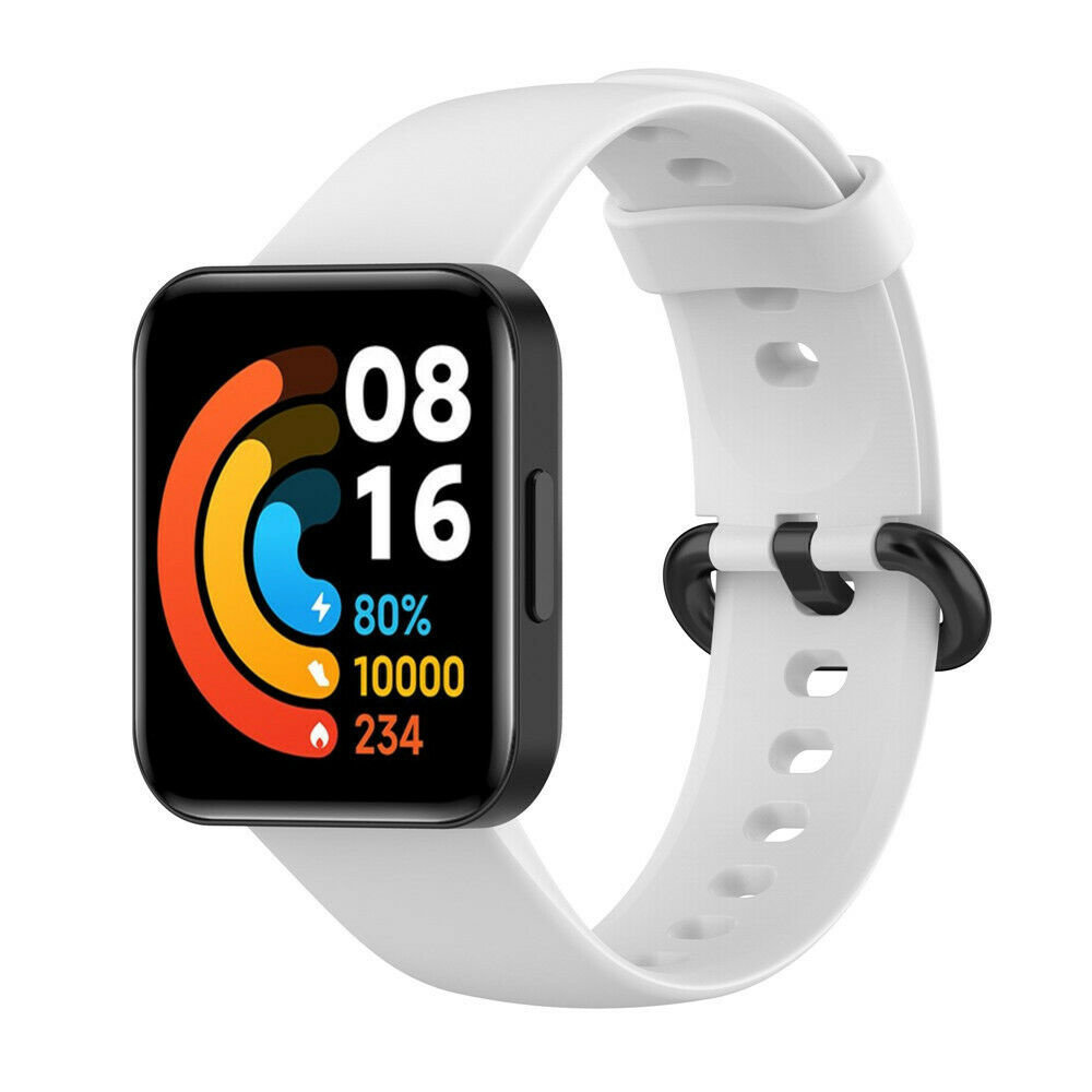 Strap-it® Strap-it Redmi Watch 2 (Lite) siliconen bandje (wit)