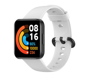 Strap-it® Redmi Watch 2 (Lite) siliconen bandje (wit)