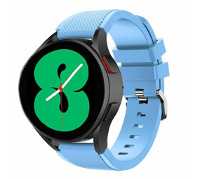 Strap-it® Samsung Galaxy Watch 4 44mm siliconen bandje (zandblauw)