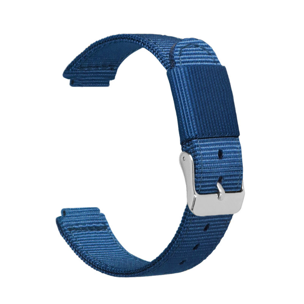 Strap-it® Strap-it Garmin Forerunner 735xt nylon gesp bandje (blauw)