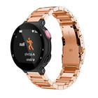 Strap-it® Strap-it Garmin Forerunner 735xt stalen bandje (rosé goud)