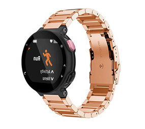 Strap-it® Garmin Forerunner 735xt stalen bandje (rosé goud) Strap-it® Garmin Forerunner 735xt stalen bandje (rosé goud)