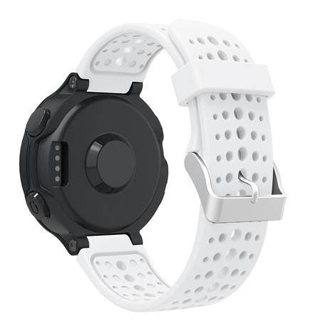Strap-it® Strap-it Garmin Forerunner 735xt siliconen bandje (wit)