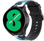 Strap-it® Strap-it Samsung Galaxy Watch 4 40mm camouflage band (blauw)