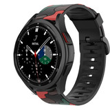 Strap-it® Samsung Galaxy Watch 4 Classic 42mm camouflage band (rood)