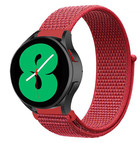 Strap-it® Samsung Galaxy Watch 4 40mm nylon band (rood)