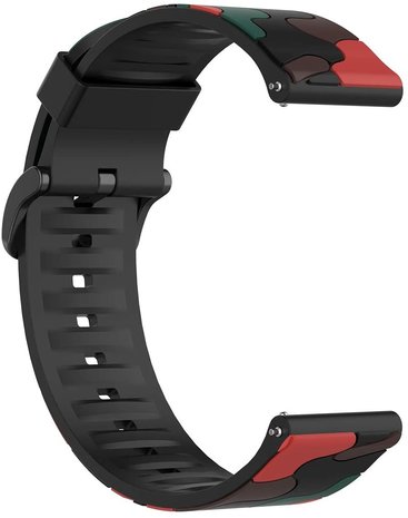 Strap-it® Strap-it Samsung Galaxy Watch 3 41mm camouflage band (rood)