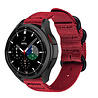 Strap-it® Strap-it Samsung Galaxy Watch 4 Classic 46mm nylon gesp band (rood) Strap-it® Strap-it Samsung Galaxy Watch 4 Classic 46mm nylon gesp band (rood)