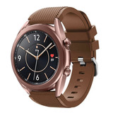 Strap-it® Samsung Galaxy Watch 3 - 41mm siliconen bandje (koffiebruin)
