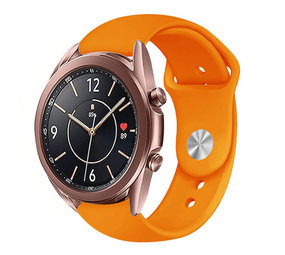 Strap-it® Samsung Galaxy Watch 3 - 41mm sport band (oranje) Strap-it® Samsung Galaxy Watch 3 - 41mm sport band (oranje)