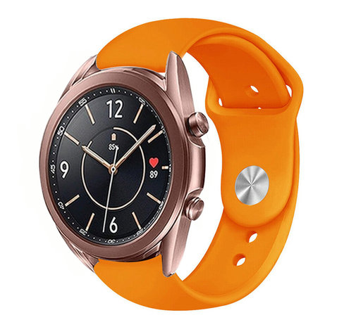 Strap-it® Strap-it Samsung Galaxy Watch 3 - 41mm sport band (oranje) Strap-it® Strap-it Samsung Galaxy Watch 3 - 41mm sport band (oranje)