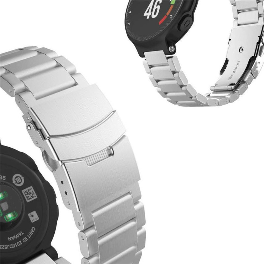 Strap-it® Strap-it Garmin Forerunner 235 stalen bandje (zilver)