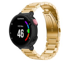 Strap-it® Garmin Forerunner 235 stalen bandje (goud) Strap-it® Garmin Forerunner 235 stalen bandje (goud)