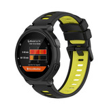 Strap-it® Garmin Forerunner 235 sport bandje (zwart/geel)