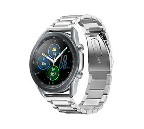 Strap-it® Samsung Galaxy Watch 3 45mm titanium bandje (zilver) Strap-it® Samsung Galaxy Watch 3 45mm titanium bandje (zilver)