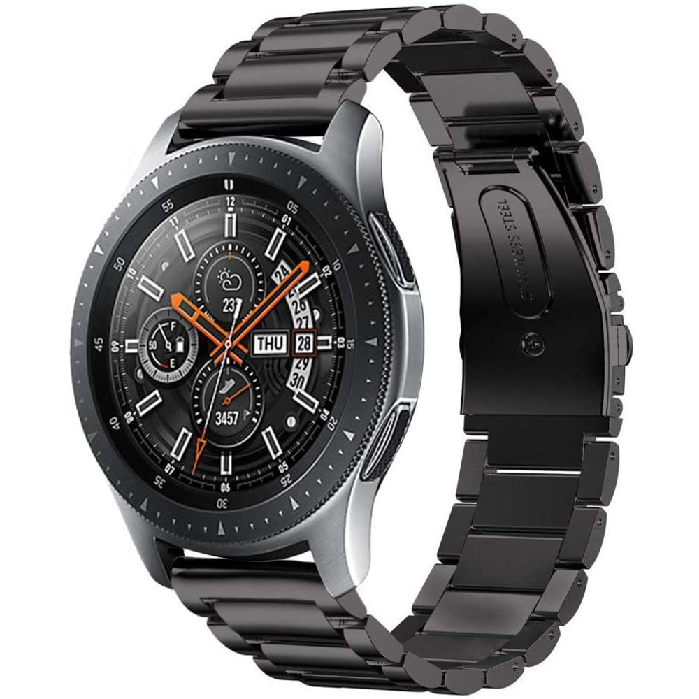 Samsung Galaxy Watch 46mm titanium bandje zwart Smartwatchbanden