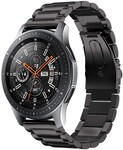 Strap-it® Strap-it Samsung Galaxy Watch 46mm titanium bandje (zwart)