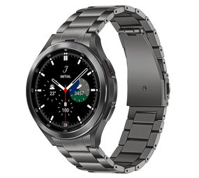 Strap-it® Samsung Galaxy Watch 4 Classic 42mm titanium bandje (grafiet)