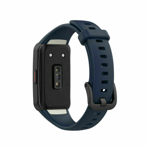 Strap-it Honor Band 6 siliconen bandje (donkerblauw)