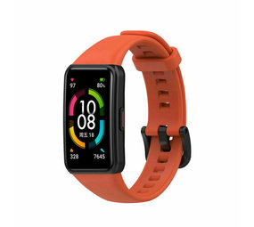 Honor Band 6 siliconen bandje (donker oranje)