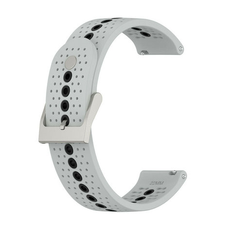 Strap-it® Strap-it Suunto 9 Peak siliconen bandje (grijs/zwart)