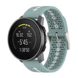 Strap-it® Suunto 9 Peak siliconen bandje (groen-grijs/wit)