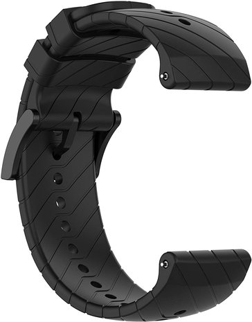 Strap-it® Strap-it Suunto 9 (Baro) siliconen bandje (zwart)