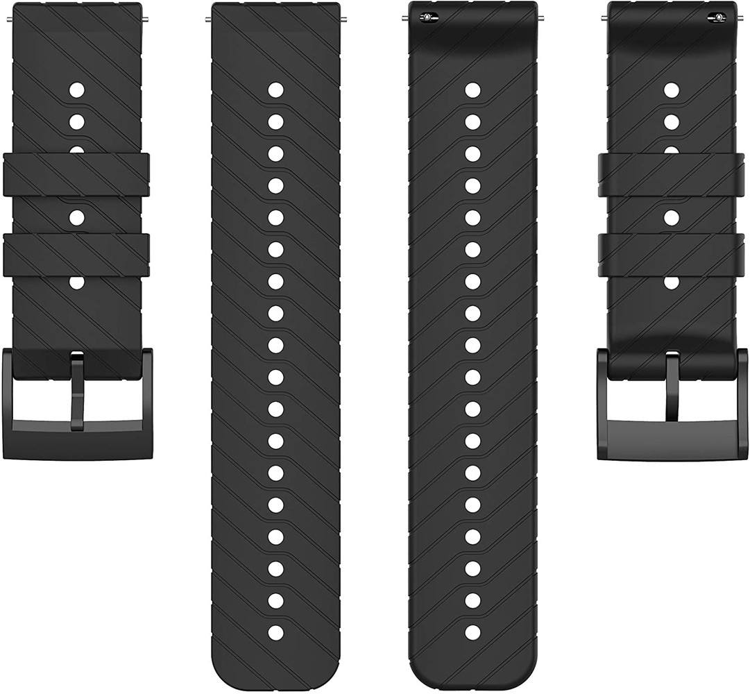 Strap-it® Strap-it Suunto 9 (Baro) siliconen bandje (zwart)
