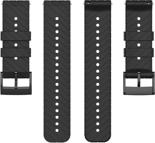 Strap-it® Strap-it Suunto 9 (Baro) siliconen bandje (zwart)