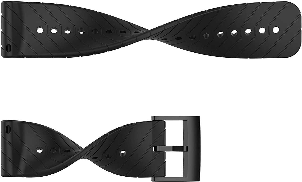 Strap-it® Strap-it Suunto 9 (Baro) siliconen bandje (zwart)