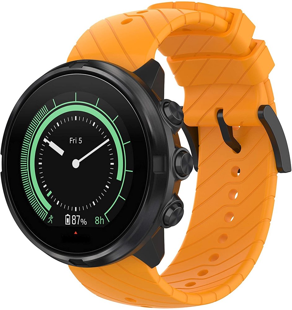 Strap-it® Strap-it Suunto 9 (Baro) siliconen bandje (oranje)