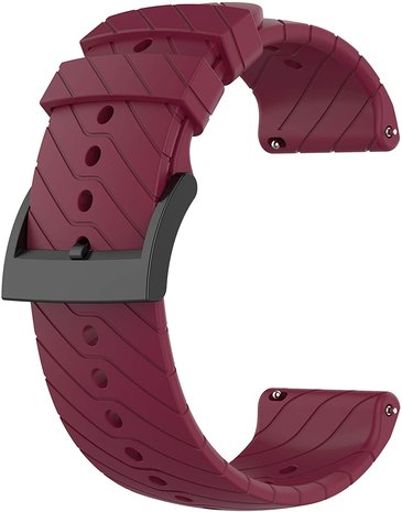 Strap-it® Strap-it Suunto 9 (Baro) siliconen bandje (bordeaux)
