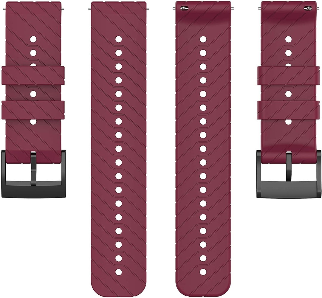 Strap-it® Strap-it Suunto 9 (Baro) siliconen bandje (bordeaux)