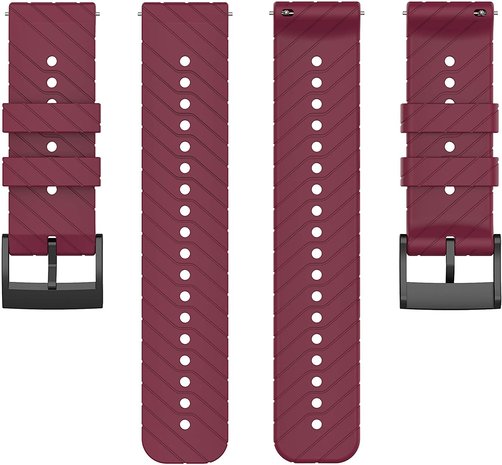 Strap-it® Strap-it Suunto 9 (Baro) siliconen bandje (bordeaux)
