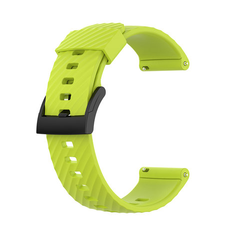 Strap-it® Strap-it Suunto 7 siliconen bandje (lichtgroen)