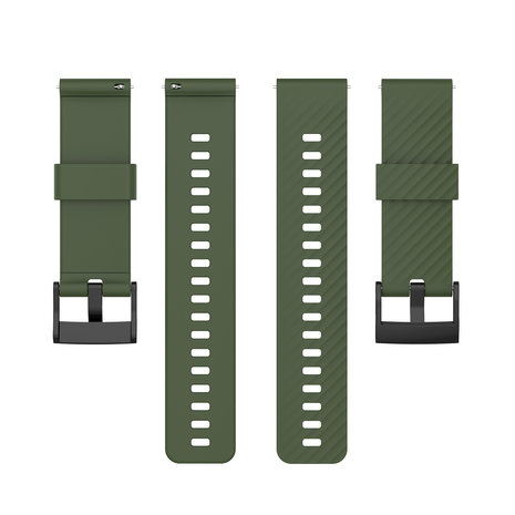 Strap-it® Strap-it Suunto 7 siliconen bandje (legergroen)