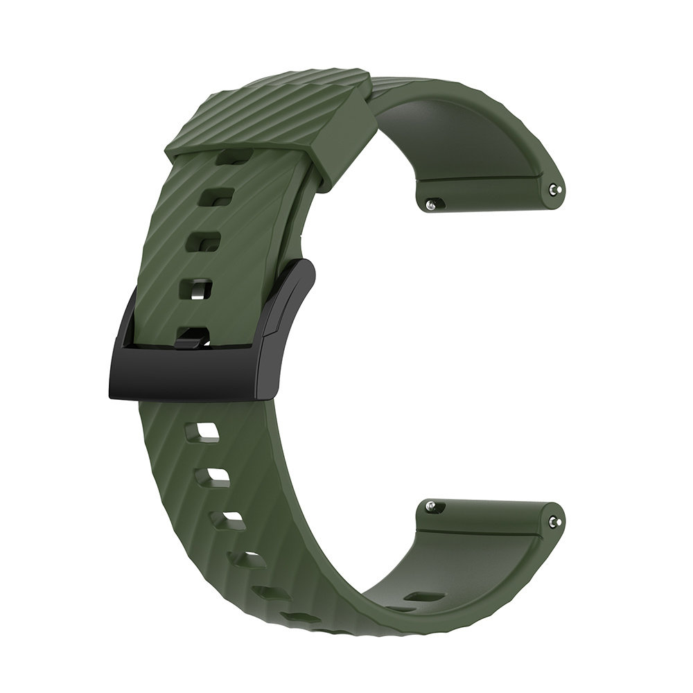 Strap-it® Strap-it Suunto 7 siliconen bandje (legergroen)