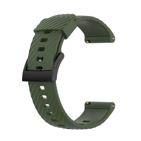 Strap-it® Strap-it Suunto 7 siliconen bandje (legergroen)